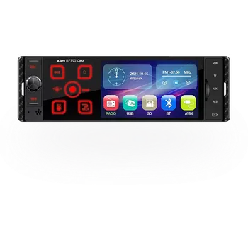 Autolékárnička Xblitz RF350 CAM Autorádio 1DIN LCD Bluetooth + couvací kamera