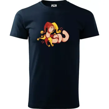 Pánské tričko Žížala šaškem (Alexis Citrine) - Triko extra velké (5-8XL) - 6XL ( Námořní modrá (velmi tmavá - téměř černá) )