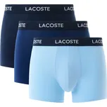 Pánské trenky Lacoste Microfiber Trunks 3-Pack Navy Blue/Methylene-Tropical M