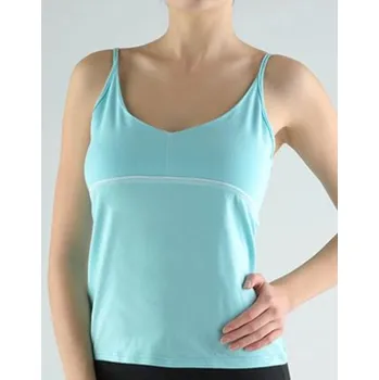 Dámská košilka, úzká ramínka, šité 98065P - sv. tyrkysová - S