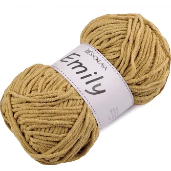 Příze Pletací žinylková příze Emily 100 g Varianta: 24 (20) béžová velbloudí, Balení: 1 ks