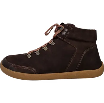 Dámská zimní obuv beBare dámská kotníková barefoot obuv BERLIN 26006 tmavě hnědá Velikost: 39