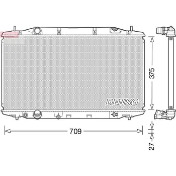 Chladič motoru Chladič, chlazení motoru DENSO DRM40041
