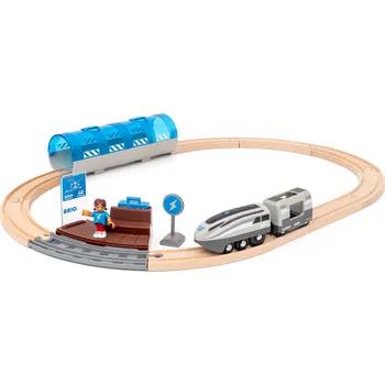 Dřevěná hračka Brio - Turbo vlak na baterie