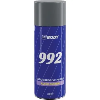 Barva ve spreji HB BODY 992 1k antikorozní základ ve spreji šedý 400 ml
