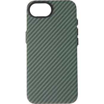 Pouzdro na mobilní telefon Swissten MagStick Shell iPhone 17 Pro Max – zelený kryt s Magsafe (SWISSTEN MagStick Shell pro Apple iPhone 17 Pro Max – zelené pouzdro, obal, kryt s MagSafe a designem uhlíkových vláken)