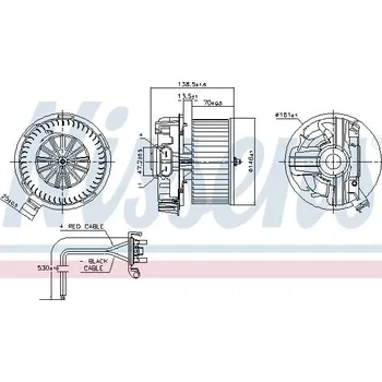 vnitřní ventilátor NISSENS 87385