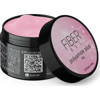 Lak na nehty Excellent PRO FIBER GEL - Polyamide Plus STRONG PINK 50g