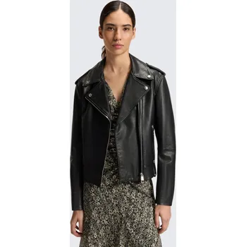 Dámský křivák Dámská kožená bunda BOSS Orange C_Sandy 50541769 černá Velikost: 36