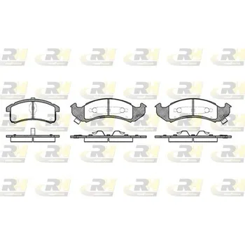 Brzdová destička Sada brzdových destiček, kotoučová brzda ROADHOUSE 2537.02
