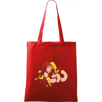 Žížala šaškem (Alexis Citrine) - Taška bavlněná - 42 x 38 cm ( Červená )