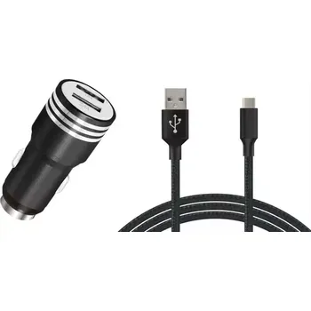 Autolékárnička Car Commerce 68718 Autonabíječka 2 x USB 2.4 A + kabel USB-C