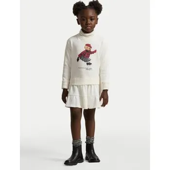 Oblečení a móda Polo Ralph Lauren Úpletové šaty 312981086001 Écru Regular Fit 3Y