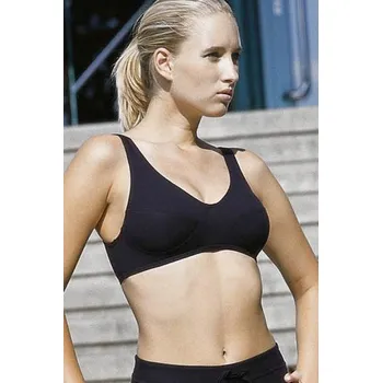 Podprsenka Bavlněná podprsenka bez kostic 97017P černá - M