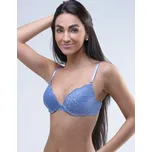 GINA dámské podprsenka push-up, šité, s krajkou, jednobarevné La Femme 17004P - ocelová - 75B