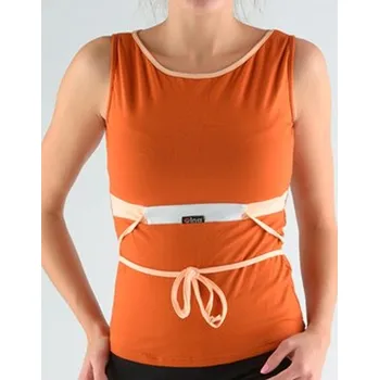 Dámské tílko, širší ramínka, šité 98062P - jantarová - S