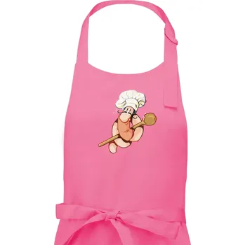 Kuchyňská zástěra Žížala kuchař (Alexis Citrine) - Dámská zástěra na vaření - Univerzální velikost ( Růžová )