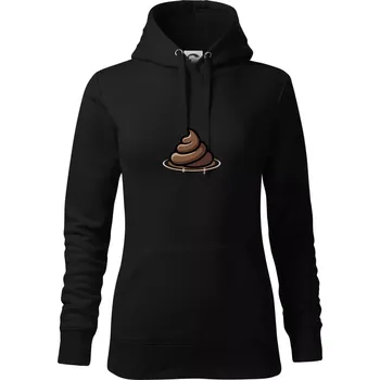 Dámská mikina Bobek hnědý - Mikina dámská Cape s kapucí - L ( Černá )