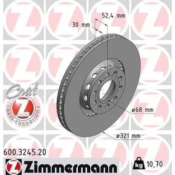Brzdový kotouč Brzdový kotouč ZIMMERMANN 600.3245.20