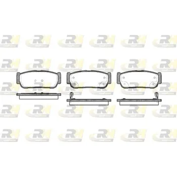 Brzdová destička Sada brzdových destiček, kotoučová brzda ROADHOUSE 21063.02