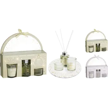 Vánoční dekorace Matgroup Difuzzer,svíčka,svícen,podnos kul. sada 4díl.mix