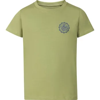 Chlapecké tričko triko dětské krátké ALPINE PRO SUMEKO bavlněné zelené