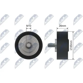 Vratná/vodicí kladka, klínový řemen NTY RNK-BM-032