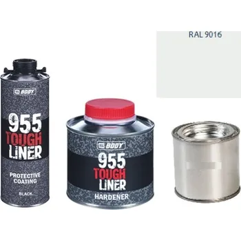 Autolak HB BODY 955 RAPTOR tough liner - 2k polyuretan textura set/báze + tužidlo + barva /RAL 9016 900ml