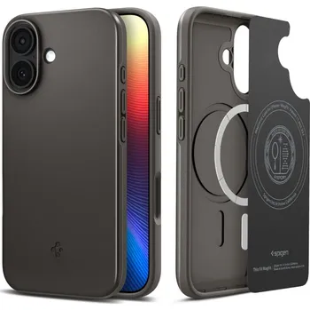 Pouzdro na mobilní telefon KRYT SPIGEN THIN FIT MAG MAGSAFE IPHONE 17 GUNMETAL