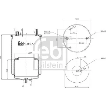 Mech, pneumatické odpružení FEBI BILSTEIN 101277