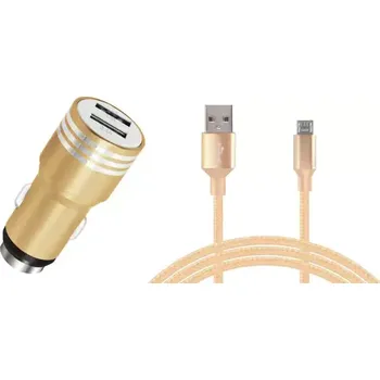 Autolékárnička Car Commerce 68717 Autonabíječka 2xUSB 2.4A + kabel Micro
