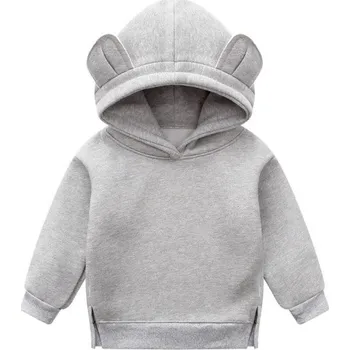 Dívčí mikina Dětská mikina s ušima šedá 18-24 měsíců