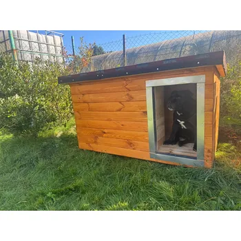 Bouda pro psa Psí bouda pro středně velká plemena Zateplená psí bouda Sára 135x77x75 cm