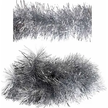 Vánoce Vánoční řetěz 10cm/3m stříbrný