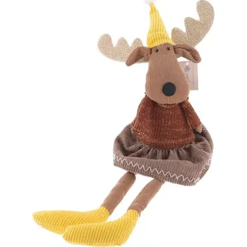 Sob 50cm sedící v sukni, hnědý