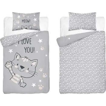 Povlečení Povlečení do dětské postýlky bavlněné, Kocourek