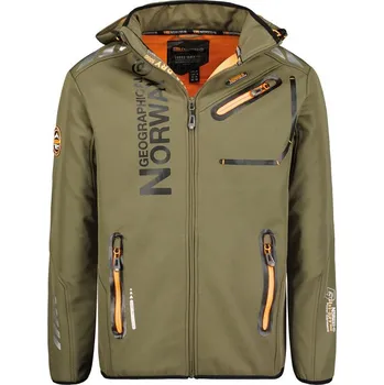 Geographical Norway Softshellová bunda Royaute DB 068 M WY1996H/GN-Kaki / Orange pánské L