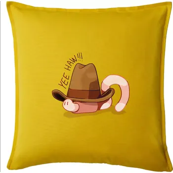 Polštář Žížala cowboy (Alexis Citrine) - Polštář 50x50 - 50x50 - Pouze potah ( Žlutá )