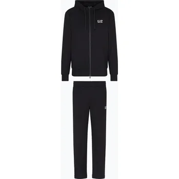 cyklistický dres Pánský dres EA7 Emporio Armani Train Core Id T-Suit Hoodie Fz black