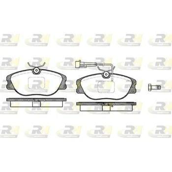 Brzdová destička Sada brzdových destiček, kotoučová brzda ROADHOUSE 2305.31