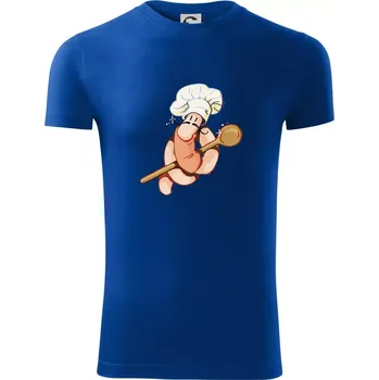 Žížala kuchař (Alexis Citrine) - Viper FIT - Pánské zůžené tričko - XL ( Královská modrá )