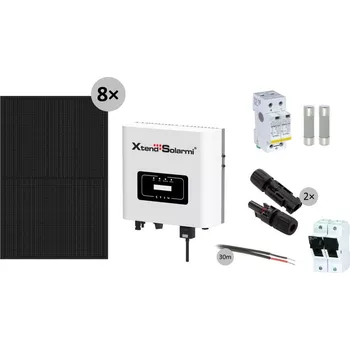 solární set XTEND Solarmi Solarmi 3000M solární elektrárna: 3kW síťový měnič s limiterem + 8x 450Wp solární panel