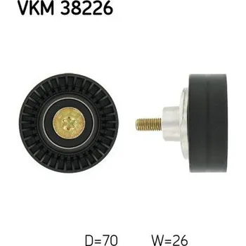 Vratná/vodicí kladka, klínový žebrový řemen SKF VKM 38226