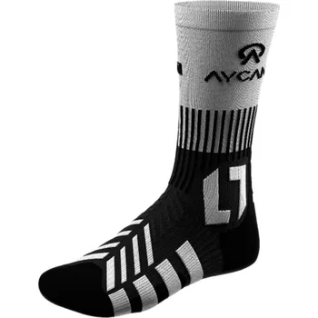 Hokejové ponožky AYCANE Powerlight Mid Skate Socks Black Univerzální XL