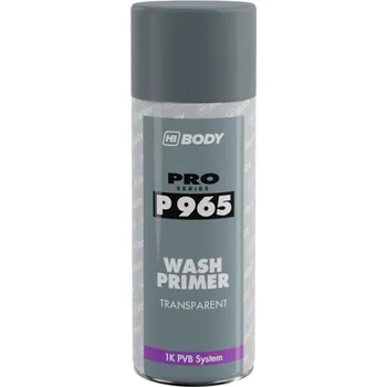 Barva ve spreji HB BODY P965 1K Wash Primer reaktivní základní barva transparent 400ml