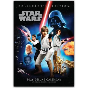 Kalendář Star Wars A3-Deluxe Kalender 2026 - Collectors Edition Wandkalender – (EN)
