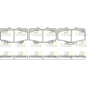 Brzdová destička Sada brzdových destiček, kotoučová brzda ROADHOUSE 2315.14