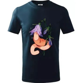 Žížala a zvonek (Alexis Citrine) - Tričko dětské bavlněné - 98 cm / 2 roky ( Námořní modrá (velmi tmavá - téměř černá) )