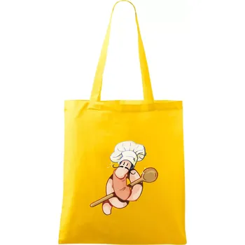 Žížala kuchař (Alexis Citrine) - Taška bavlněná - 42 x 38 cm ( Žlutá )