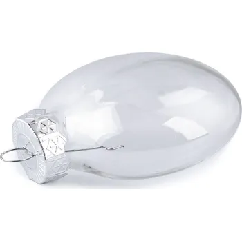 Vánoce Baňka k dozdobení - srdce, medailon 2ks Varianta: 2 transparent medailon, Balení: 2 ks